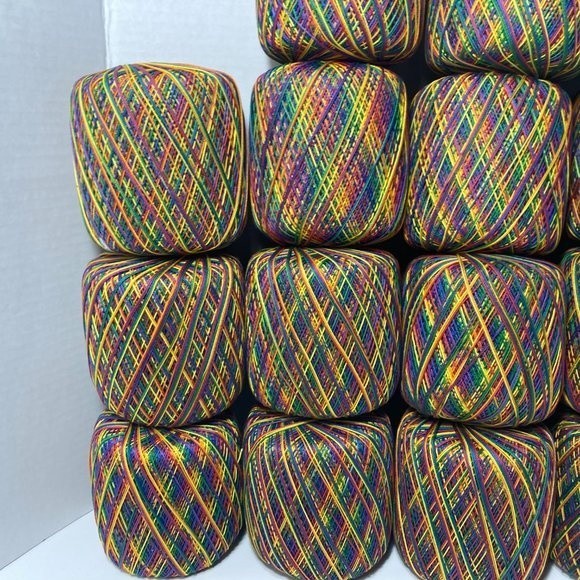 18 Spools Aunt Lydia's Crochet Thread Mexicana Rainbow - Picture 6 of 13